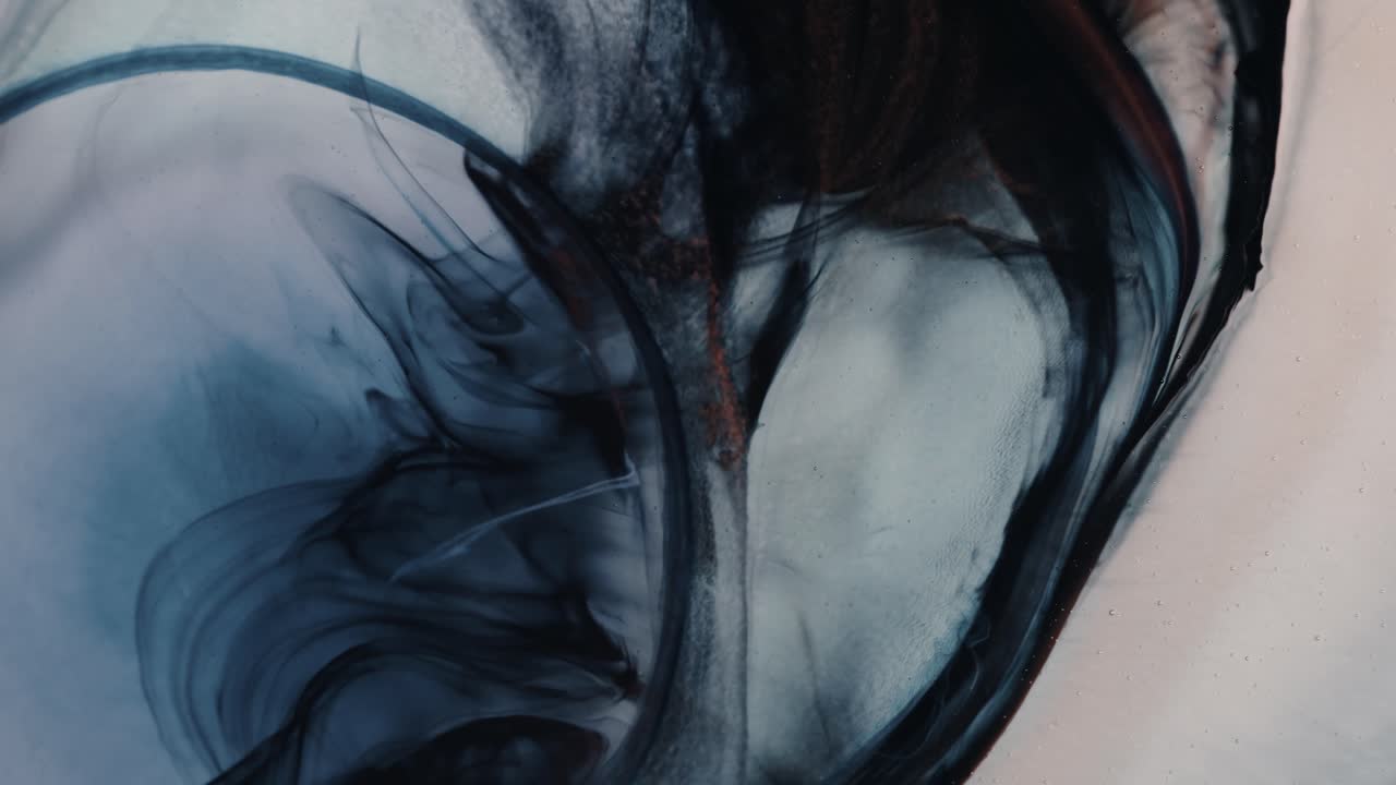 Colorful liquid of dark matter nebula in space