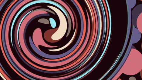 forma de espiral abstracta variedad de colores rotación de bucle sin costuras fondo de animación. movimiento dinámico animado colorido alegre fresco buen vídeo para bucle fondo abstracto.