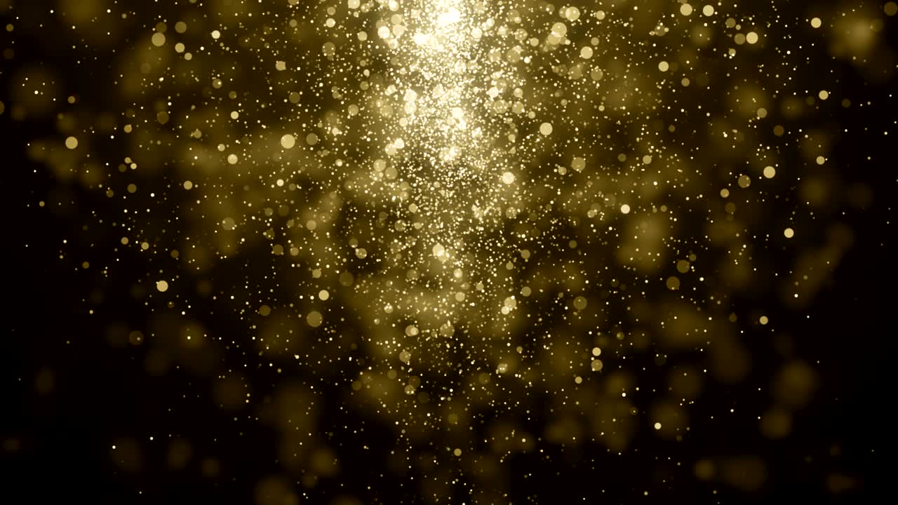 입자 금 반이는 보케상 먼지 추상적인 배경 루프