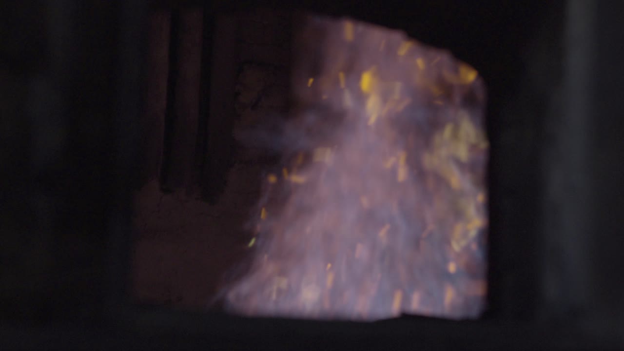 목재 연소 스토브 불