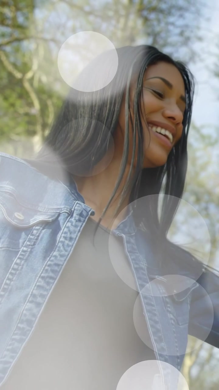 Vertical video: Woman reaching, man joining, hands clasping for walking, bokeh over hands, business