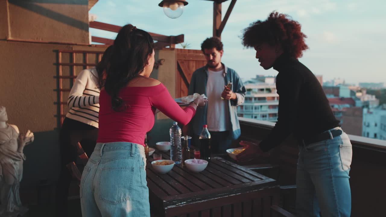 Rooftop Party with Friends