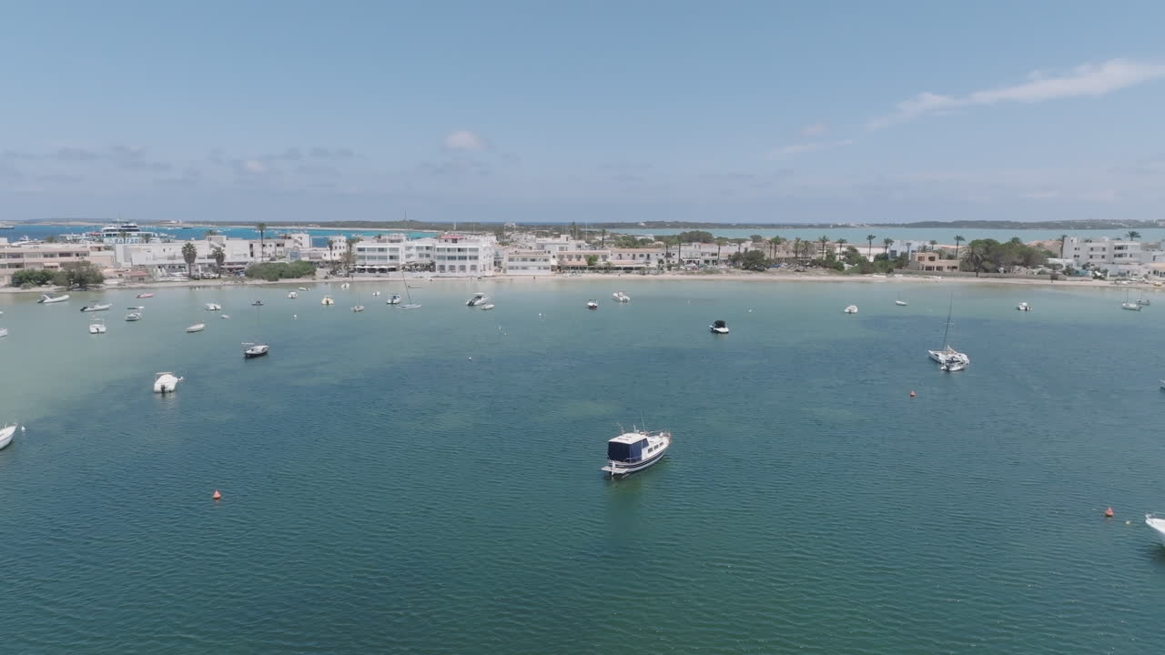 Boats in a marina on a sunny day