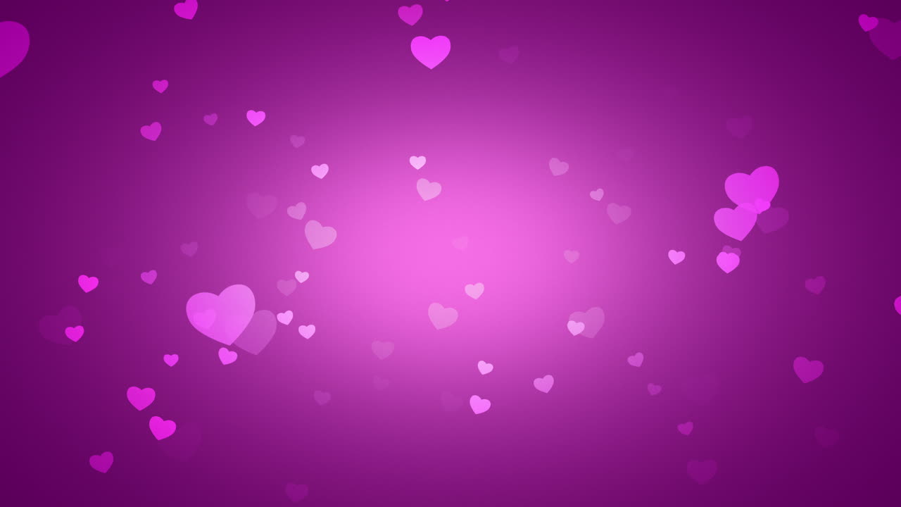 día de san valentín fondo brillante animación corazón romántico 55