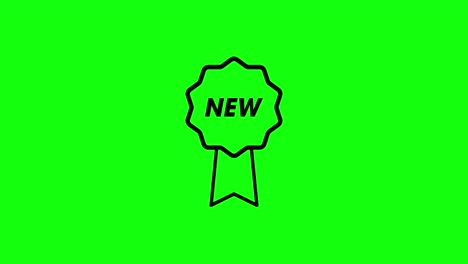transparent medal new text icon flat green screen 10 animations chroma key