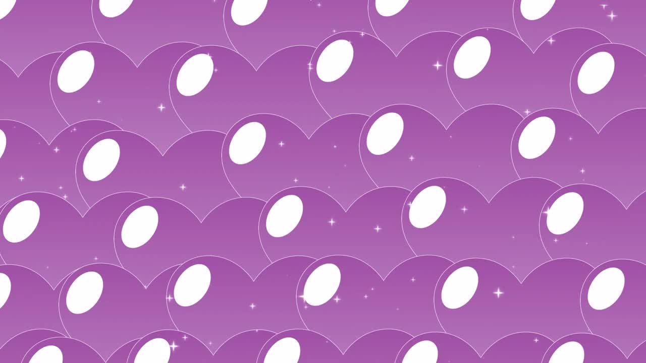 Motivo di palloncini a cuore viola