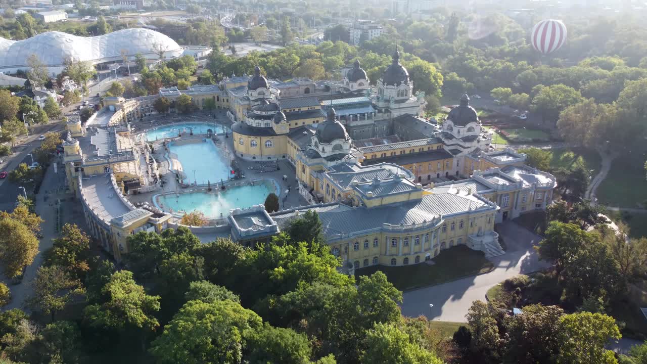 Sz&eacute;chenyi geothermal baths in Budapest, Hungary