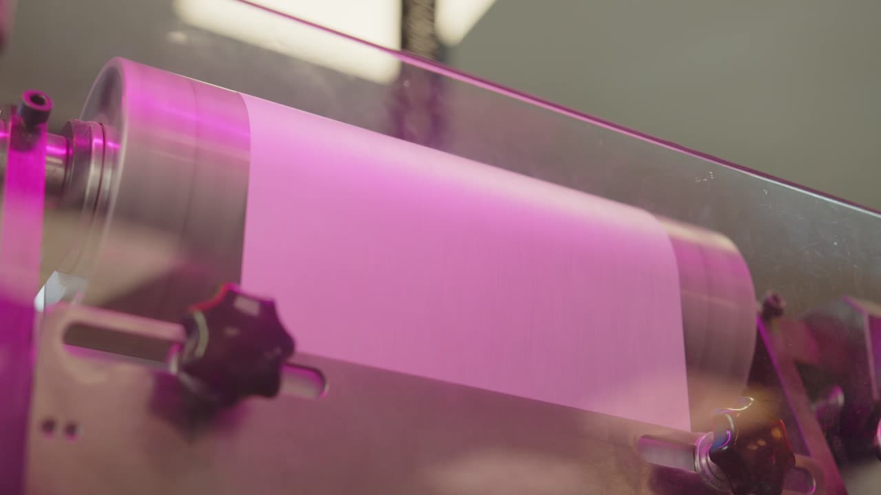 Industrial foil feeder in a modern production facility