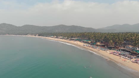 long sand stretch of palolem beach