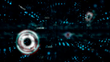 4k abstract digital particle element