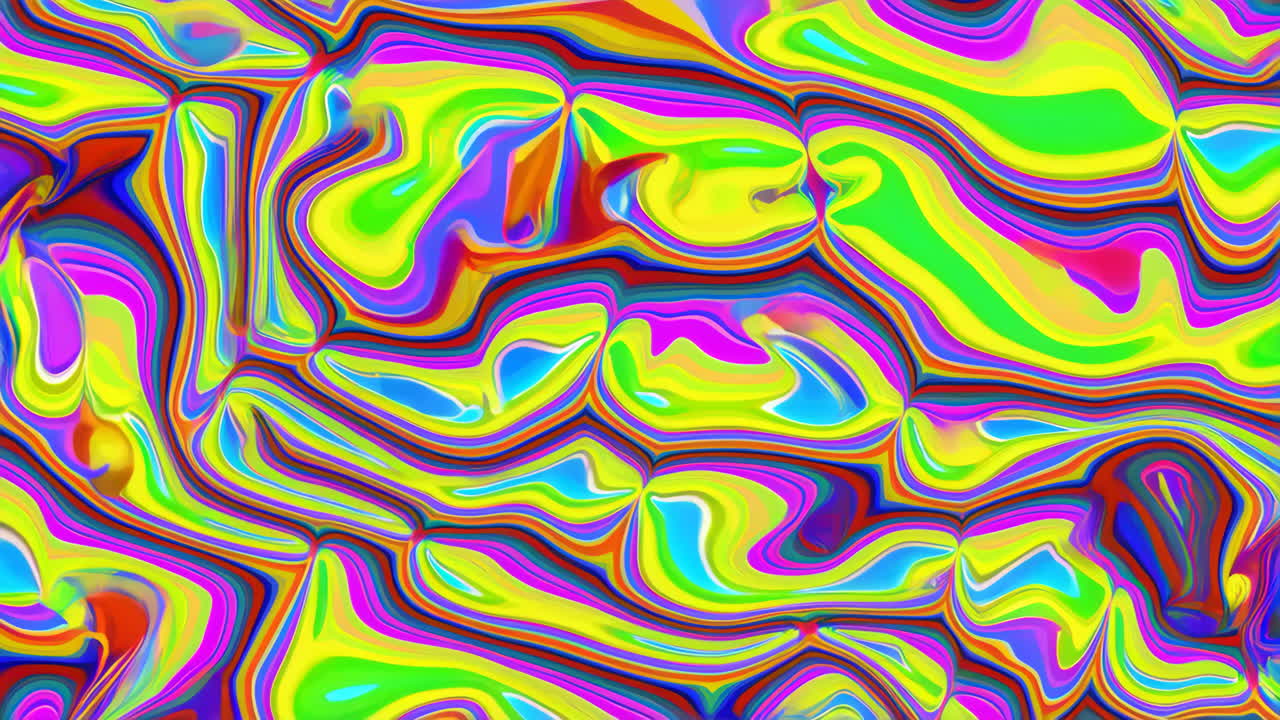 Vibrant Abstract Fluid Wave Patterns