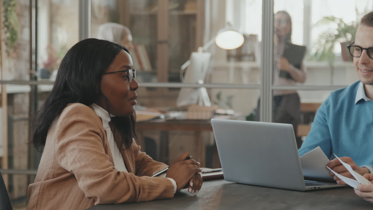 African-American Woman at Job Interview
