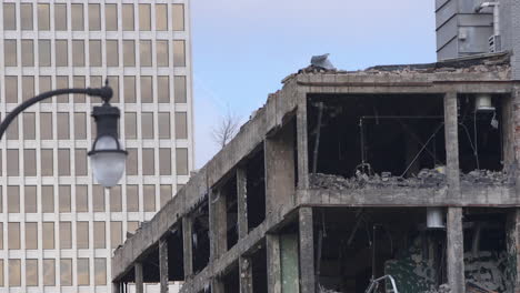 abandoned, demolished building in downtown nashville, tennessee