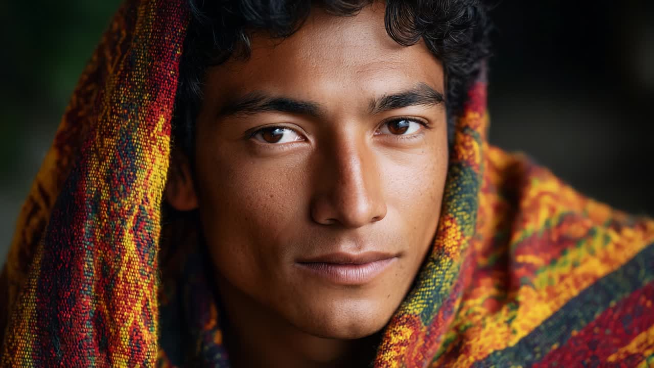 Portrait of a Man with Traditional Clothing