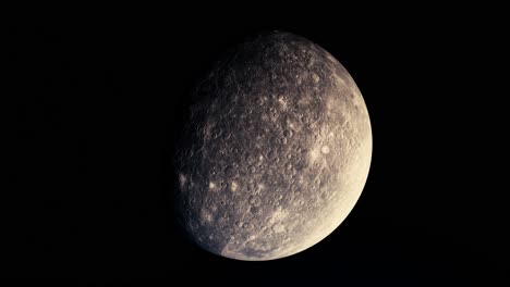 planet mercury in space