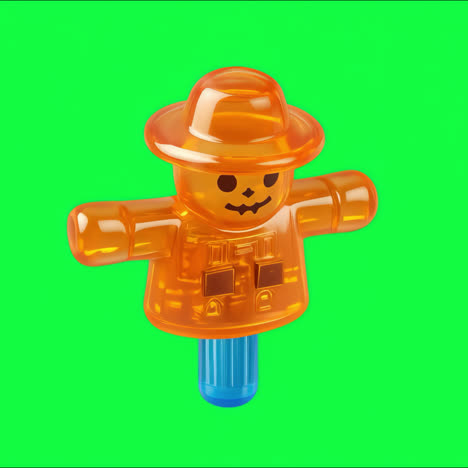 transparent scarecrow candy toy animation isolated asset, transparent 4k video, alpha channel