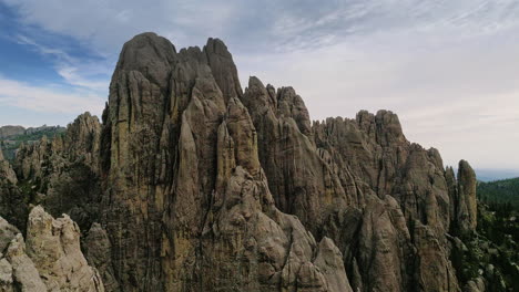 sweeping drone shot capturing the vast and rugged rock terrain of the western u.s.