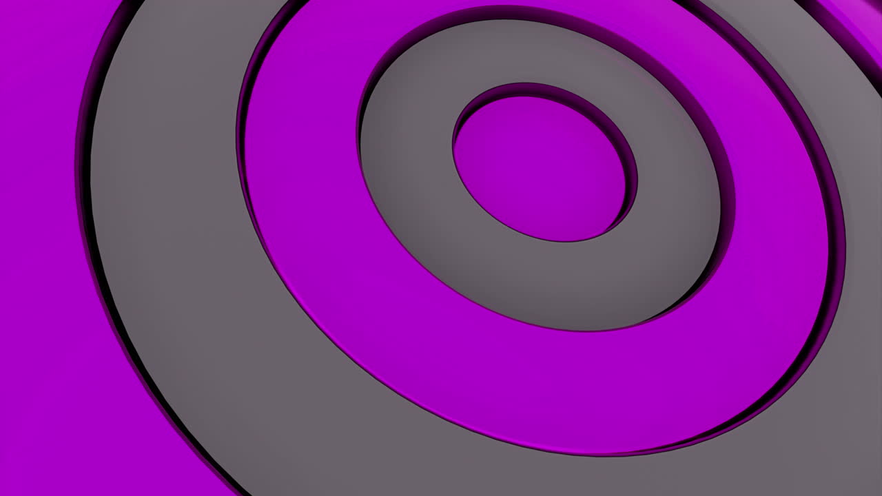 círculos concéntricos abstractos púrpuras y grises