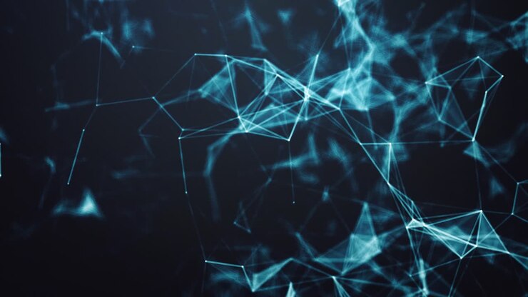 Poligoni di Connessione - Sfondo di Rete Futuristica Tecnologica