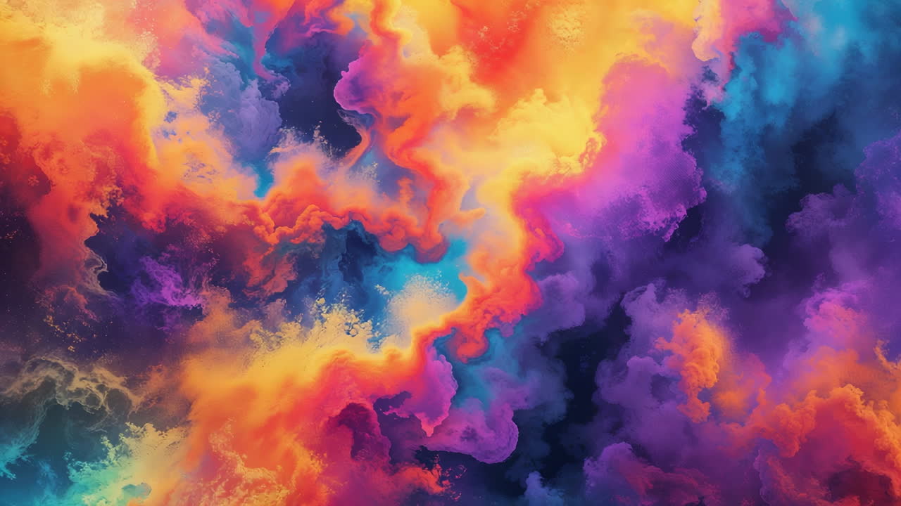 Fondo vibrante de nubes de humo abstractas