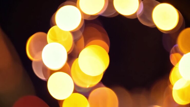 Luci bokeh colorate