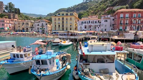 colorful boats docked at sorrento pier