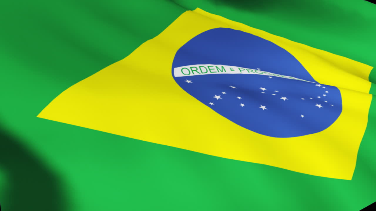 Bandiera brasiliana in alta definizione