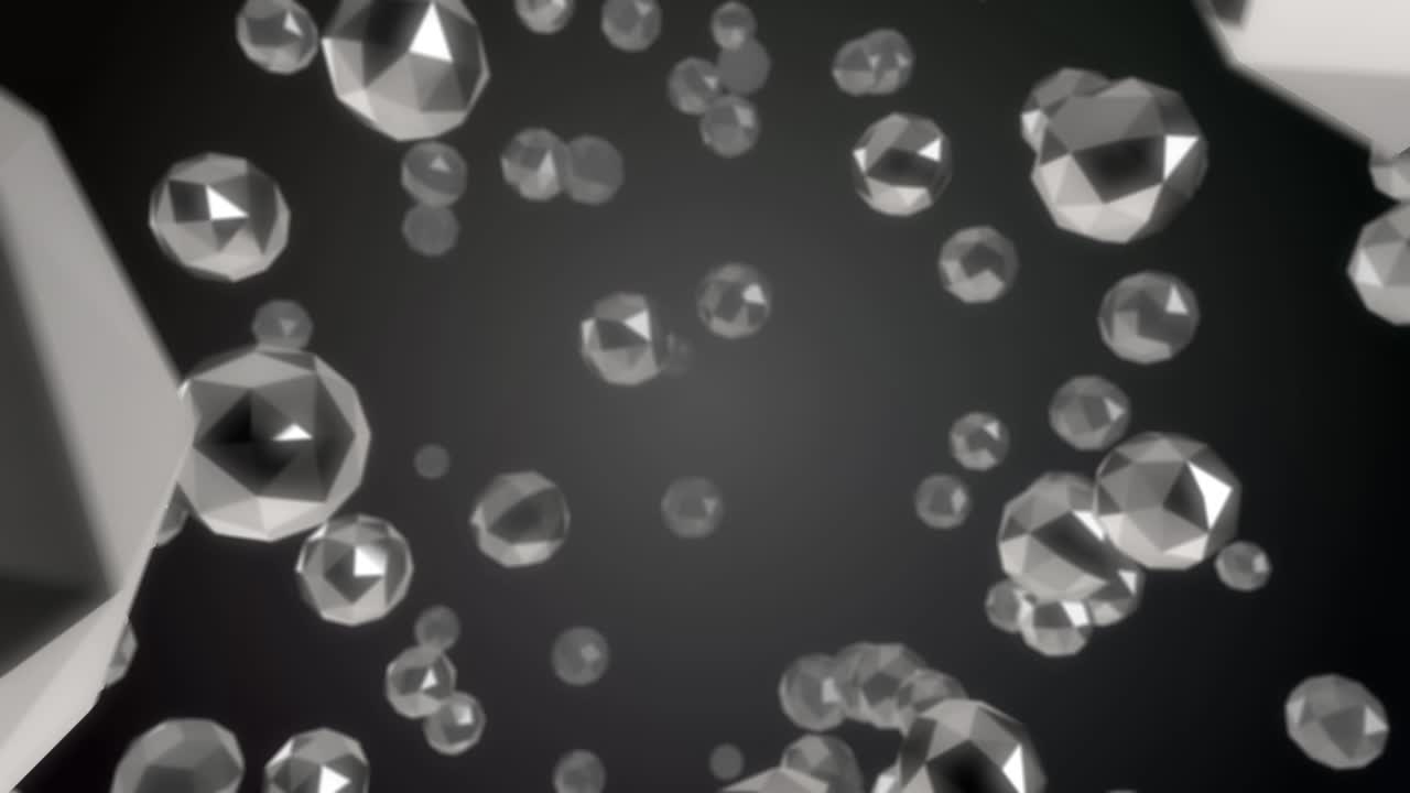 3D Motion Background – Silver Diamonds