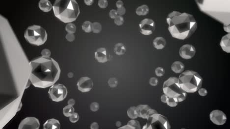 3d motion background – silver diamonds