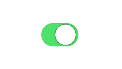 botón de cambio de configuraciones, animación aislada en fondo blanco