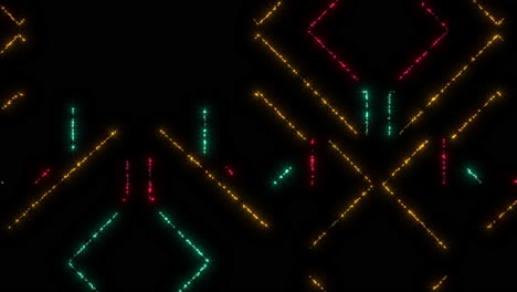 dynamic zigzag pattern of colorful lines red, green, and blue