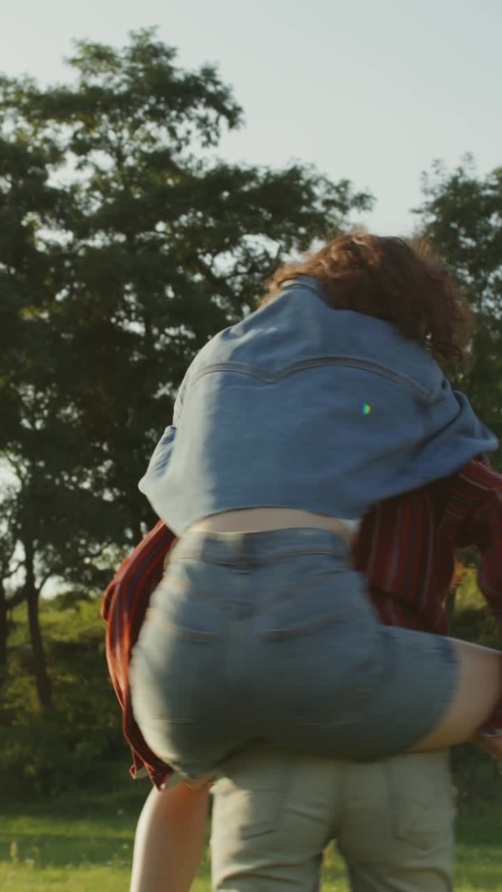 Two Women Having Fun Outdoors