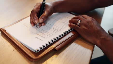 signing a pension fund document