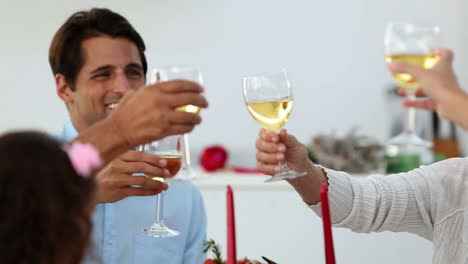 brindis familiar en navidad