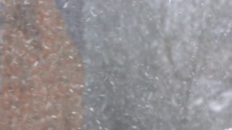 nevadas arremolinadas en cámara lenta