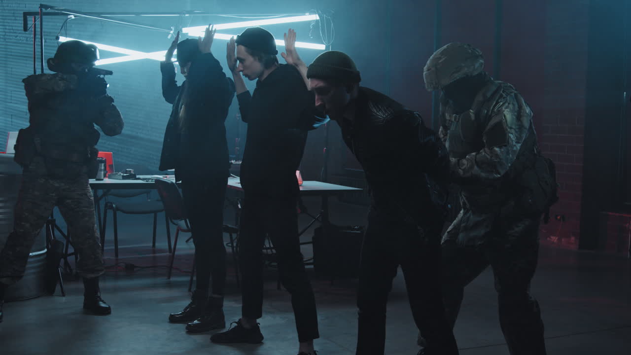 Special Forces Team Arresting Hackers in Hideout