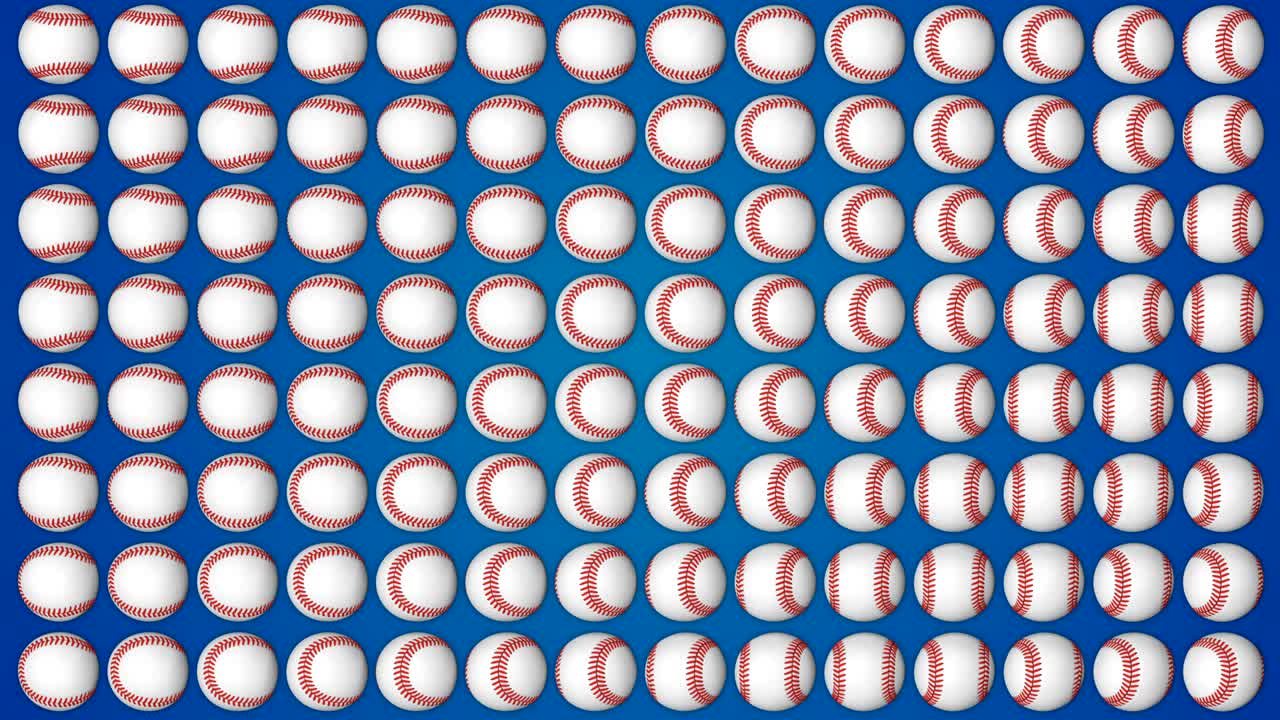 Baseball ball american sport blue background pattern