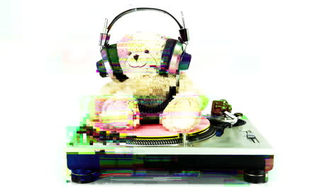 el dj del oso de peluche