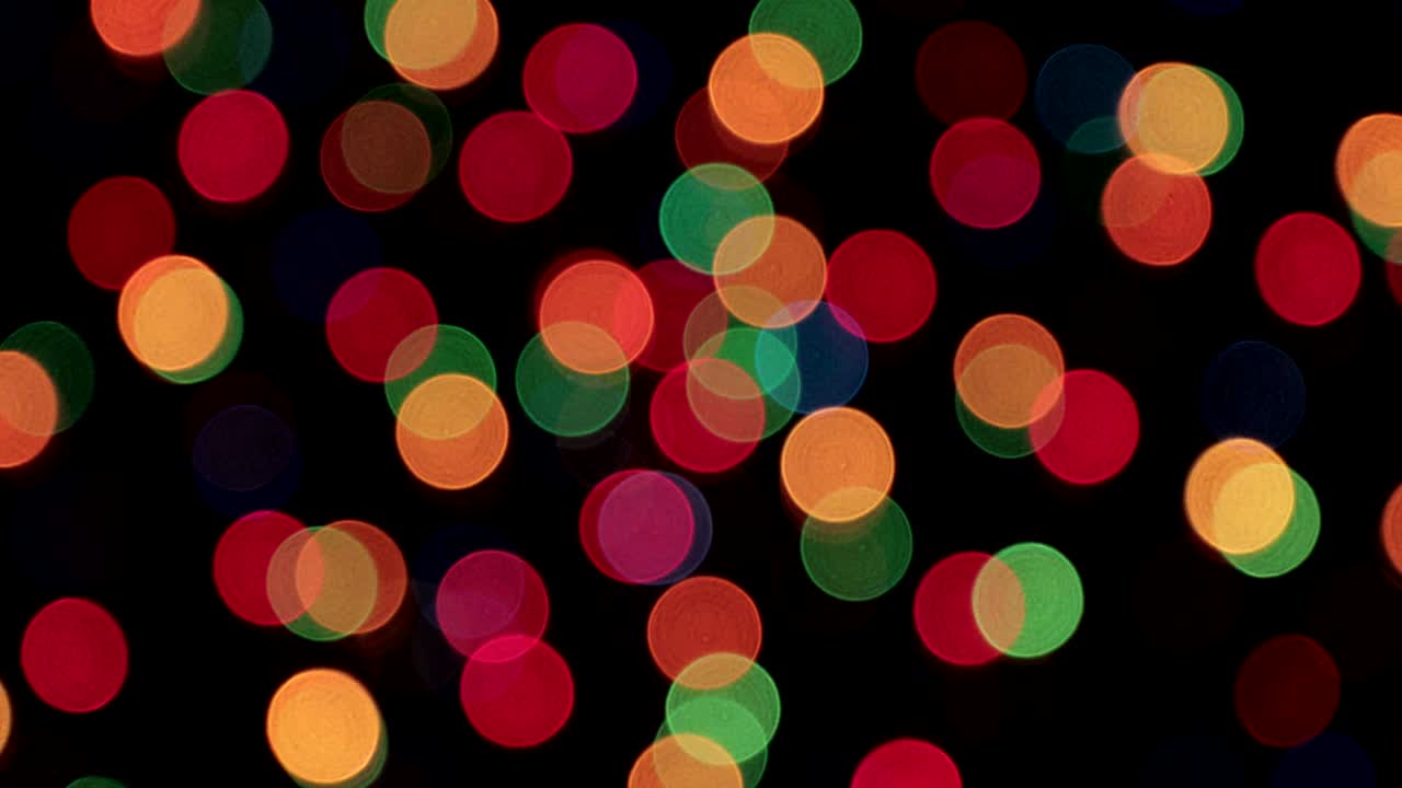 bokeh background. Blinking Garland Multicolored Abstract Blurred Background