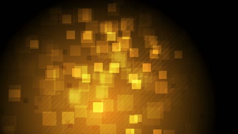 bright orange shiny glossy squares abstract hi-tech motion design
