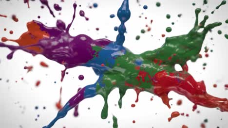 vibrant splashes of color capture artistic expression through dynamic liquid motion, creating a mesmerizing display of paint and energy in an abstract form.