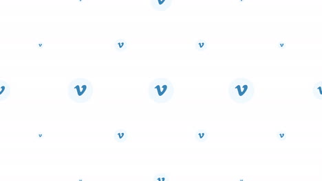 patrón de iconos de vimeo social en el fondo de la red