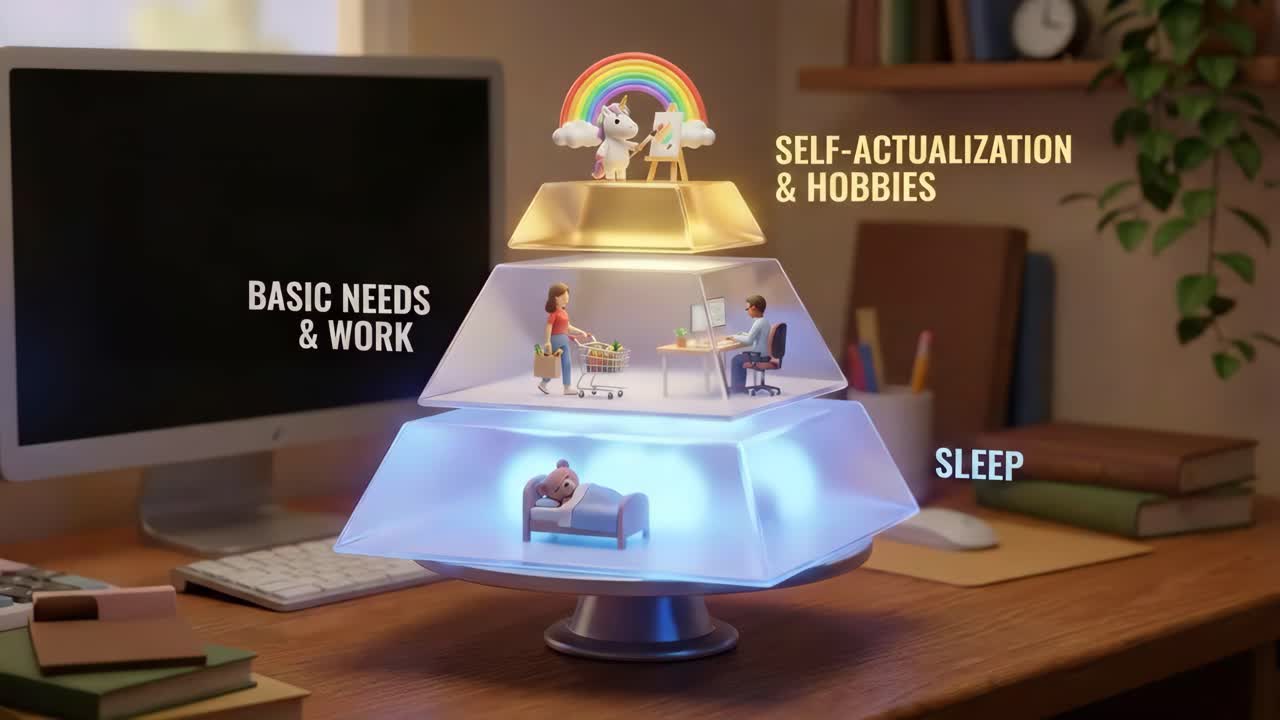 Hierarchy of Needs Illustrated with Animation