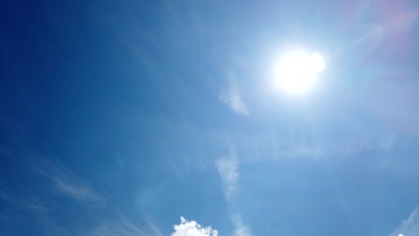 bluesky with fast moving clouds