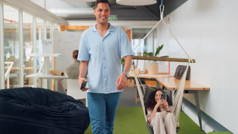 high five, businessman and colleagues greet