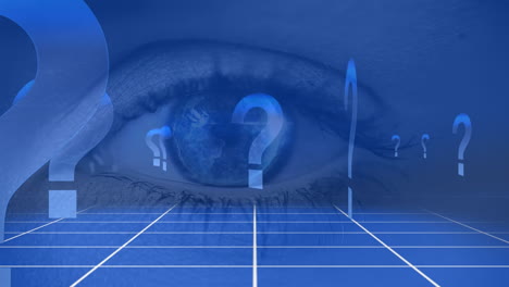 eye opening with  question marks