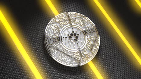 cardano coin (ada) blockchain cryptocurrency 3d render