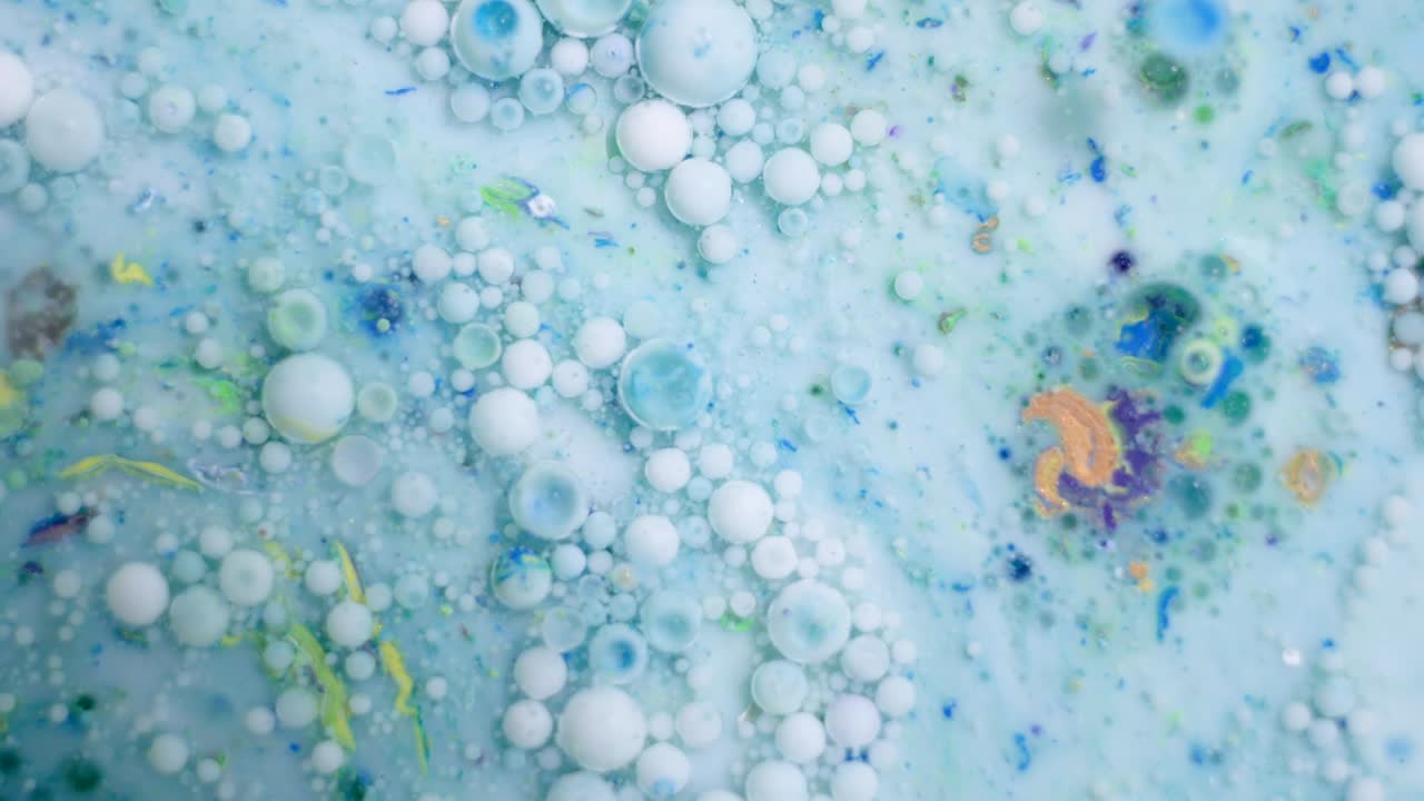 абстрактное движение акриловых красок. вид сверху. невероятные рисунки смешивания цветов