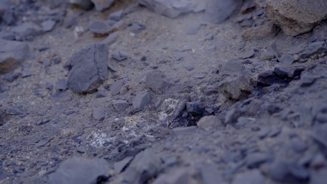 Smoke coming from the underground coal field fire in Jharia, Jharkhand, India