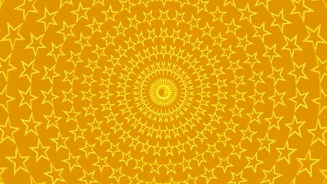 círculos estrellas oro video fondo
